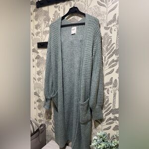 Midi length cardigan